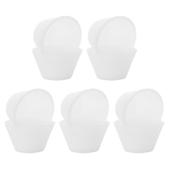 Key Chain Making Supplies Glue Cup Mixing for DIY Epoxy Tools Stirring Silicone White 10 Pcs