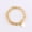 Gold Topaz, variant on Fashion Women Monogram Blank Hammered Disc Facted Glass Beads Stretchy Bracelet
