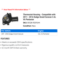 thumbnail image 2 of Thermostat Housing - Compatible with 2011 - 2016 Dodge Grand Caravan 3.6L V6 Pentastar 2012 2013 2014 2015, 2 of 2