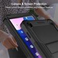 thumbnail image 5 of SaniMore for Lenovo Tab M10 (3rd Gen) 10.1" TB-328F 2022 Case, 3 Layers Multi-Functional [Built-in Kickstand] Heavy Duty Shockproof Rugged Protective Case for Lenovo Tab M10 (3rd Gen), Black, 5 of 8