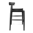 thumbnail image 2 of Pemberly Row Contemporary Papercord Counter Height Stool in Black, 2 of 4