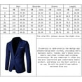 thumbnail image 4 of Men's Suit Jacket One Button Slim Fit Sport Coat Business Daily Blazer, 4 of 4