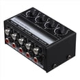 thumbnail image 2 of Mini Mezclador de Audio Estéreo Mezclador Pasivo de 4 Canales Mezclador de Audio Portátil Entrada Lotus Socket para Reproductores de CD Live Studio, 2 of 5