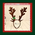 thumbnail image 5 of Antler Headband - Christmas Cartoon Fabric for Party Decoration, Cute Christmas Accessory, Soft Fabric Comfortable Wear, For Christmas Parties, Photoshoots, Holiday Gatherings, B, 14.17*11.8in, 5 of 5