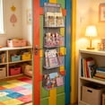 thumbnail image 4 of Over the Door Organizer, 4 Tier Hanging Storage with Mesh Pockets for Small Items and Supplies, 4 of 6