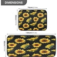 thumbnail image 3 of GZHJMY Sunflower (9) Anti Fatigue Kitchen Mat Set of 2 Non Slip Skid Washable Soft Absorbent Anti Kitchen Floor Mats for Kitchen Sink Laundry Room Bathroom (19"x27"+19"x47"), 3 of 7