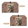 thumbnail image 4 of TSOVTHRID Boho Mandala Horse Print Microwave Dust Cover Oil-Proof Countertop Convection Oven Cover Protective Smart Oven Protector for Kitchen Decor and Accessories, 18.25"W x 14.5"D x 11"H, S, 4 of 7