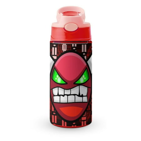 

Geometry Dash Demon Kid s Insulated Water Bottle With Straw Vacuum Stainless Steel Cup Leak-Proof Toddler Thermoses Children Water Cup