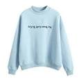 thumbnail image 1 of toraway Sweat-Shirt Chandail à Fermeture Éclair pour Femmes, Ample Uni Imprimé Col Rond Oversize à Manches Longues pour Femmes G, 1 of 4
