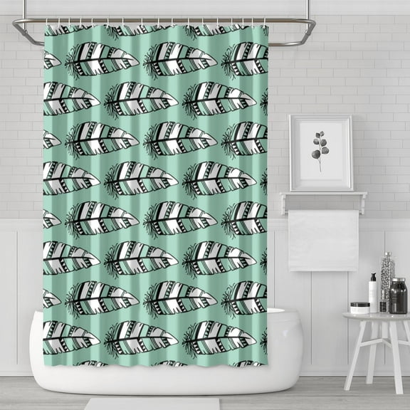 Earth Tone Boho Shower Curtain 72x72 Inch Vintage Tribal Design Polyester Fabric Bathroom Décor Machine Washable