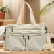 thumbnail image 5 of Bolso de mano de pana para mujer con múltiples bolsillos bolso de viaje con cremallera (beige), 5 of 9