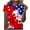 ZD-Red—4th of July Shirts for Women, variant on Independence Day Tops for Women Casual Patriotic USA Flag Graphic Tees Beach Short Sleeve Tshirts Round Neck Trendy Blouses Shirts Plus Size Multicolor XXXL