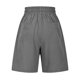 thumbnail image 5 of Pantalones Elásticos de la Cintura para las Mujeres de la Moda de Verano Sólido Medio Pantalones Cortos, Poliéster Casual, 5 of 7