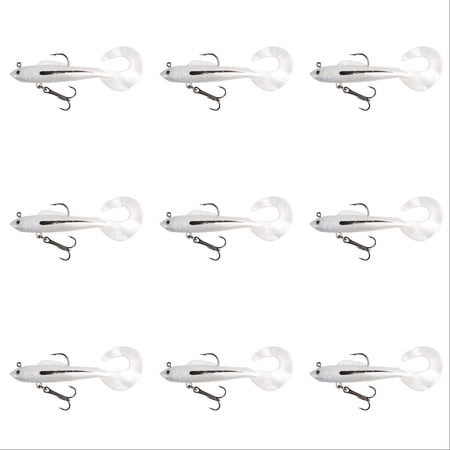 10Pcs 3.9 Inch Simulated Fishing Bait Lifelike Fishing Bait - Realistic Fishing Bait for Freshwater & Saltwater Fishing Bait Big Giant Sinking Bait for Anglers - Swimbait for Predator