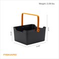 thumbnail image 3 of UYGDUY-Garden Tool Caddy, Portable Storage Organizer with Locking Handle and Removable Bin (Wall-Mountable) for Snips & Pruners, Durable Recycled Resin Carrier for Indoor & Outdoor Gardening, 3 of 4