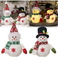 thumbnail image 7 of Christmas Cute Night Light, 2026 Cute Snowman Ornament with Warm LED, Plush Snowman, Accompany Table Bedroom Reading Lamp for Home Office, Best Gifts for Kids Women Men!, 7 of 7