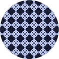 thumbnail image 1 of Ahgly Company Indoor Round Patterned Night Blue Area Rugs, 6' Round, 1 of 6