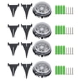 thumbnail image 1 of Paquete de 4 luces LED solares de suelo con degradado de color para terrazas al aire libre, resistentes al agua, con 8 LED, 1 of 8