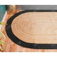 thumbnail image 5 of Chouhan Rugs Natural Jute Black Bordered Rug Bohemian Rug Decor Rug Handwoven Rug Custom Rug Decorative Rug, 5 of 7