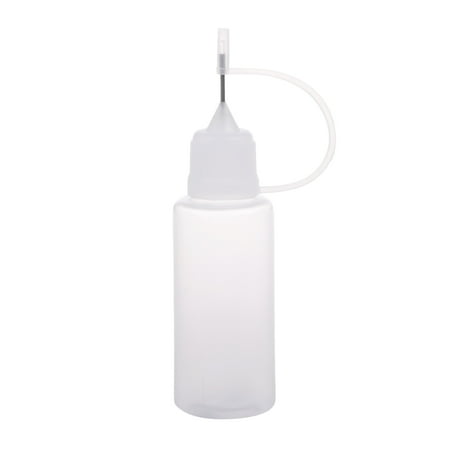 

SIEYIO Needles Precision Tip Applicator Bottle Translucent Glue Bottle with Sealing Cap for DIY Quilling Craft Acrylic Painting