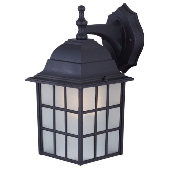 IOL2510-Canarm Inc-1 Light Outdoor Wall Lantern-12.25 Inches Tall and 7.75 Inches Wide-Black Finish