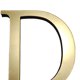 thumbnail image 2 of Arte Pared Alphabet Gold Letters English Pegatinas Mirror Acrílico 3D+Eva (D), 2 of 9
