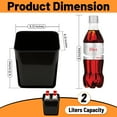 thumbnail image 5 of HAUSSIMPLE Mini Car Trash Can Garbage Bin Medium 2 Liters Plastic Spill-Proof with Mat Clip, 5 of 8