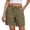 36#Army Green, variant on Women Cargo Shorts Outdoor Bermuda Shorts Quick Dry Hiking Short Summer Casual Drawstring Athletic Golf Short Khaki M
