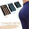 thumbnail image 7 of XGEAR Anti-Slip Booty Bands, Hip Resistance Bands Set for Squats, Legs, Thigh and Hip Bands Workout, Injury Rehabilitation, Pack of 3, Aqua Blue/Emerald/Gold, 7 of 7