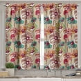 thumbnail image 2 of Ambesonne Earth Tones Valance & Curtain, Colorful Poppies, 55"x24", Multicolor, 2 of 6
