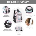 thumbnail image 4 of JIALIOU 14" Laptop Backpack Waterproof Airline Approved Stylish Casual Daypack for Travel Business College Work, Cute Rabbit in Cupcake, 4 of 8