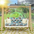 thumbnail image 7 of Porch Swing Cushion Thicken 4", 71" Swing Cushions 2-3 Seater Replacement, Waterproof Bench Cushions with Backrest, Anti-Fading Patio Swing Chair Pads for Outdoor Garden Furniture, 7 of 7