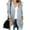 Gray, variant on Womens Long Sleeve Casual Lightweight Loose Open Front Cardigan Knit Sweaters Coat with Pockets