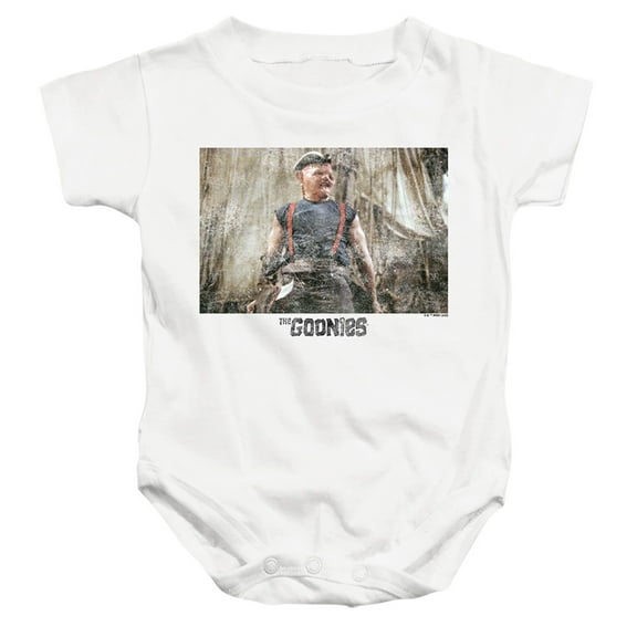 The Goonies Sloth 2 Unisex Infant Snap Suit for Baby (6 Months) White