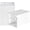 White, variant on White Square Lamp Shades Set of 2 Small, L6.3"x W6.3"x H9.84" UNO Spider Modern Fabric Lampshade for Pendant Lamp & Table Lamps Lighting Fixtures,Easy-Installation for Living Room/Bedroom