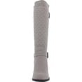 thumbnail image 3 of White Mountain Womens Damask Faux Leather Quilted Knee-High Boots, 3 of 3