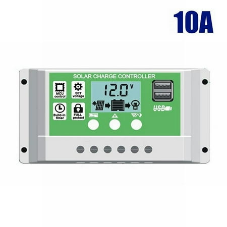 

12/24V Solar Laderegler MPPT Solarregler Controller Panel Mit USB Regulator