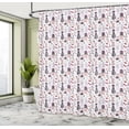thumbnail image 4 of Ambesonne Modern Shower Curtain, Feminine Fashion Dressing, 69"Wx75"L, Pastel Purple Pale Pink, 4 of 4