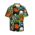 thumbnail image 2 of Hawaiian Shirt For Men, Balls Mens Button Down Short Sleeve Shirt, Summer Beach Shirts For Men, 2 of 2