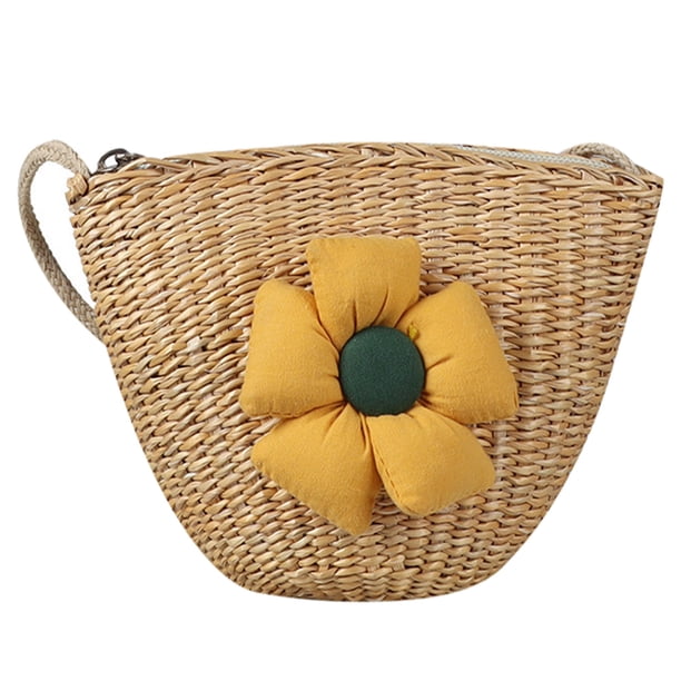 Nuevo bolso infantil bandolera bolso de paja para niña