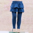 thumbnail image 3 of URMAGIC Toddler Little Girls Footless Leggings with Ruffle Tutu Skirt Pants 2-12 Years, 3 of 6