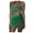 Green, variant on Black Skirt Women Sequin Belly Costume Tassel Wrap Mini Club +vest Set