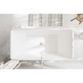 thumbnail image 4 of Elegant Kitchen & Bath BT30659GW-BNK 59 in. Rectangle Bathtub, Glossy White with Brushed Nickel Trim, 4 of 8