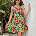thumbnail image 3 of Fruit Loops Sundress Sleeveless Dress Summer Women Clothes Dress for Women Dresses, 3 of 7