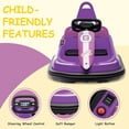 thumbnail image 7 of Rugerasy 6V Bumper Car, Electric Ride On with 360° Spin, Purple, 7 of 7