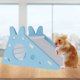 thumbnail image 5 of Muyoka Hamster Slide Montado Hamster Play Toy Casa de hámster de madera con escalera y tobogán DIY Jaula de hámster Accesorios para animales pequeños Mascotas Rata Chinchilla Muyoka Hogar, 5 of 7