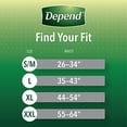 thumbnail image 2 of Ropa interior para incontinencia Depend Fit-Flex para hombre, talla grande, 28 unidades, 2 of 9