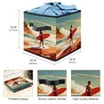 thumbnail image 3 of Surfing in Summer Foldable Storage Box with Handle, 10.8"x10.5"x10.6", Large Capacity - Storage Bin and Containers, 3 of 6