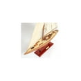 thumbnail image 4 of HomeStock Vintage Voyages Endeavour Small Sailboat Model - Small - Strong Wood - Fully Assembled Boat Models for Home & Office - 24.0L x 5.0W x 31.0H Inches, 4 of 6