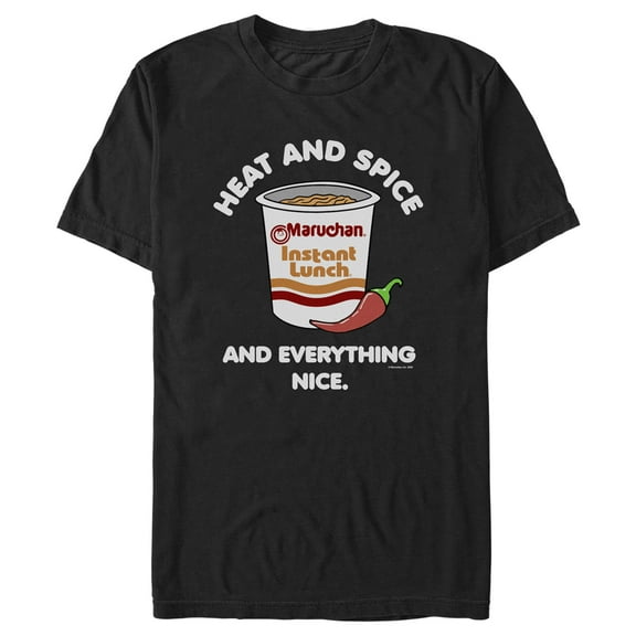 Men's Maruchan Heat and Spice and Everything Nice Graphic Tee Black X Large